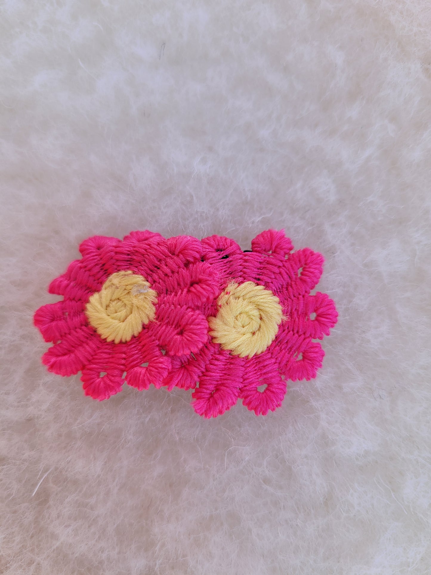 Haarknipje antislip roze bloem