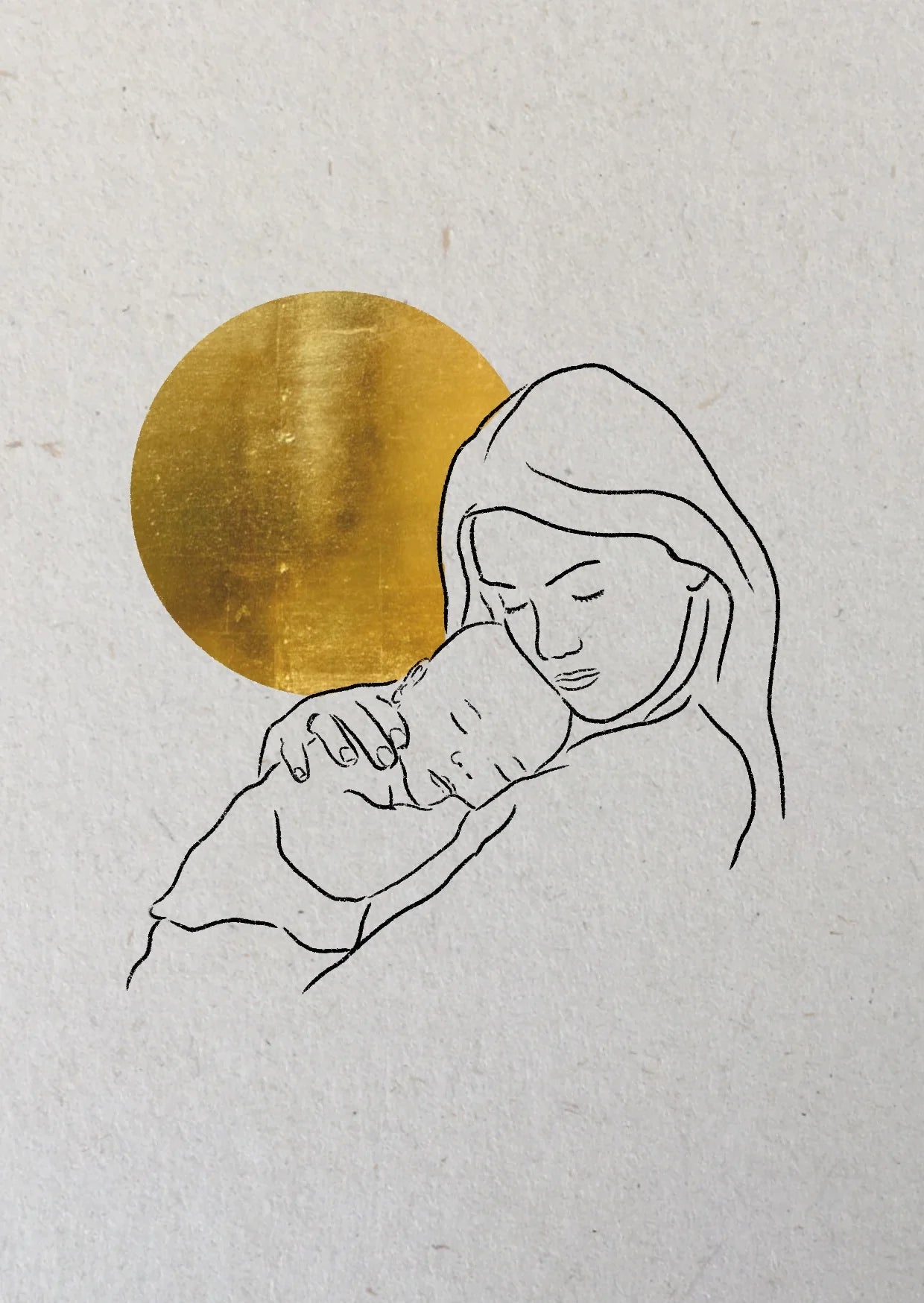 kaart moeder en baby
