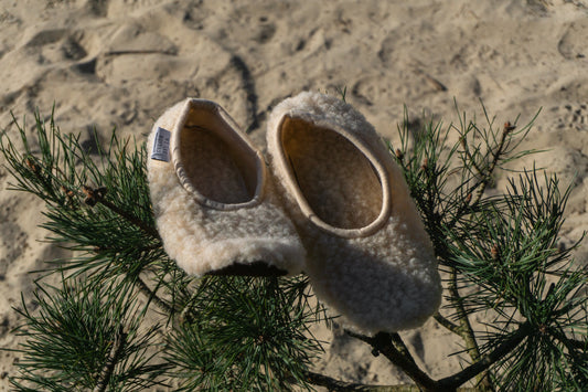 sloffen volwassen beige