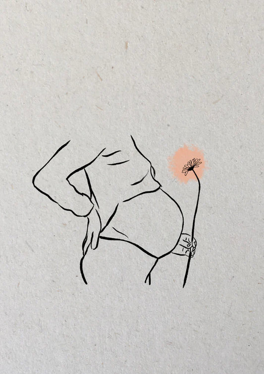 kaart zwangere buik